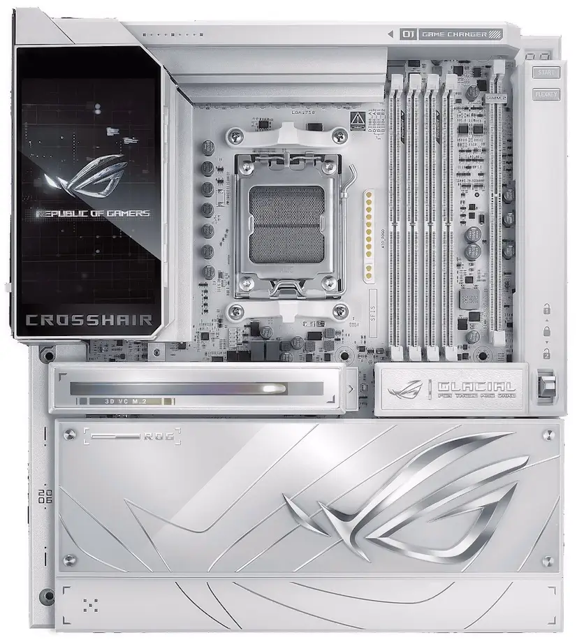 Lozoyuela PC - Montaje Placa Base ASUS ROG CROSSHAIR X870E GLACIAL Lozoyuela